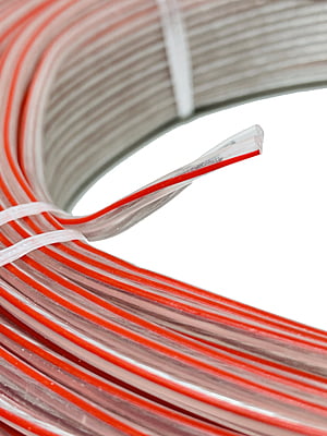 Speaker wire European style 23/38 crystal clear full tinned(92 meter) Speaker wire European style 23/38 crystal clear full tinned(92 meter)