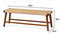 Havana Two Seater Solid wood Dining Bench