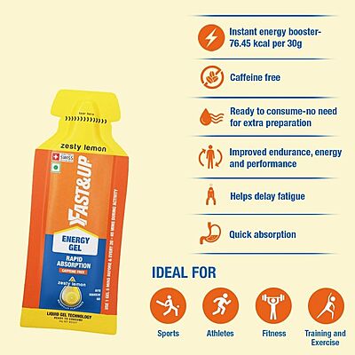 Fast&Up Zesty Lemon Gel - De-Caf