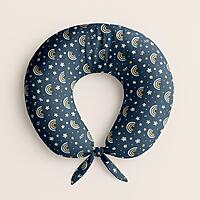 Breastfeeding & Nursing Pillow for New Moms - Blue Blossom