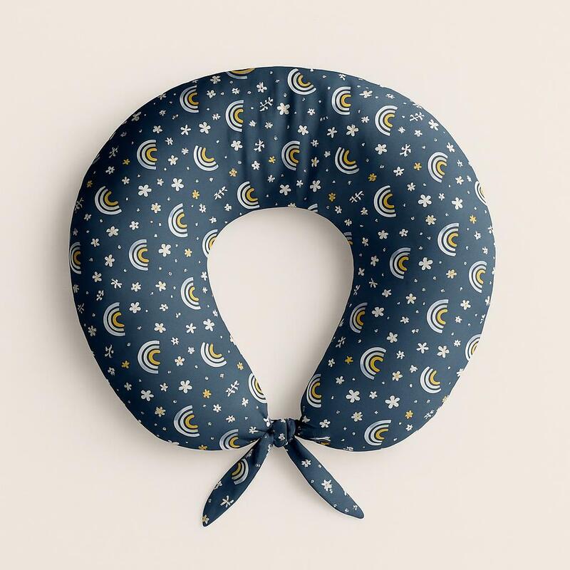 Breastfeeding & Nursing Pillow for New Moms - Blue Blossom Breastfeeding & Nursing Pillow for New Moms - Blue Blossom