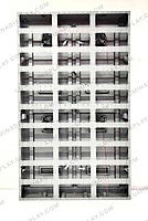Tall MS GI outdoor P4 LED cabinet 960 x 1600 mm, powder-coated matte, back service – Lumina