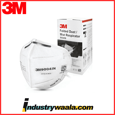 3M 9004IN Flatfold Respirator Mask (Pack Of 10 Pcs)