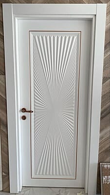 Elegant 3D HDHMR Door with Deco Paint in Pristine White Elegant 3D HDHMR Door with Deco Paint in Pristine White