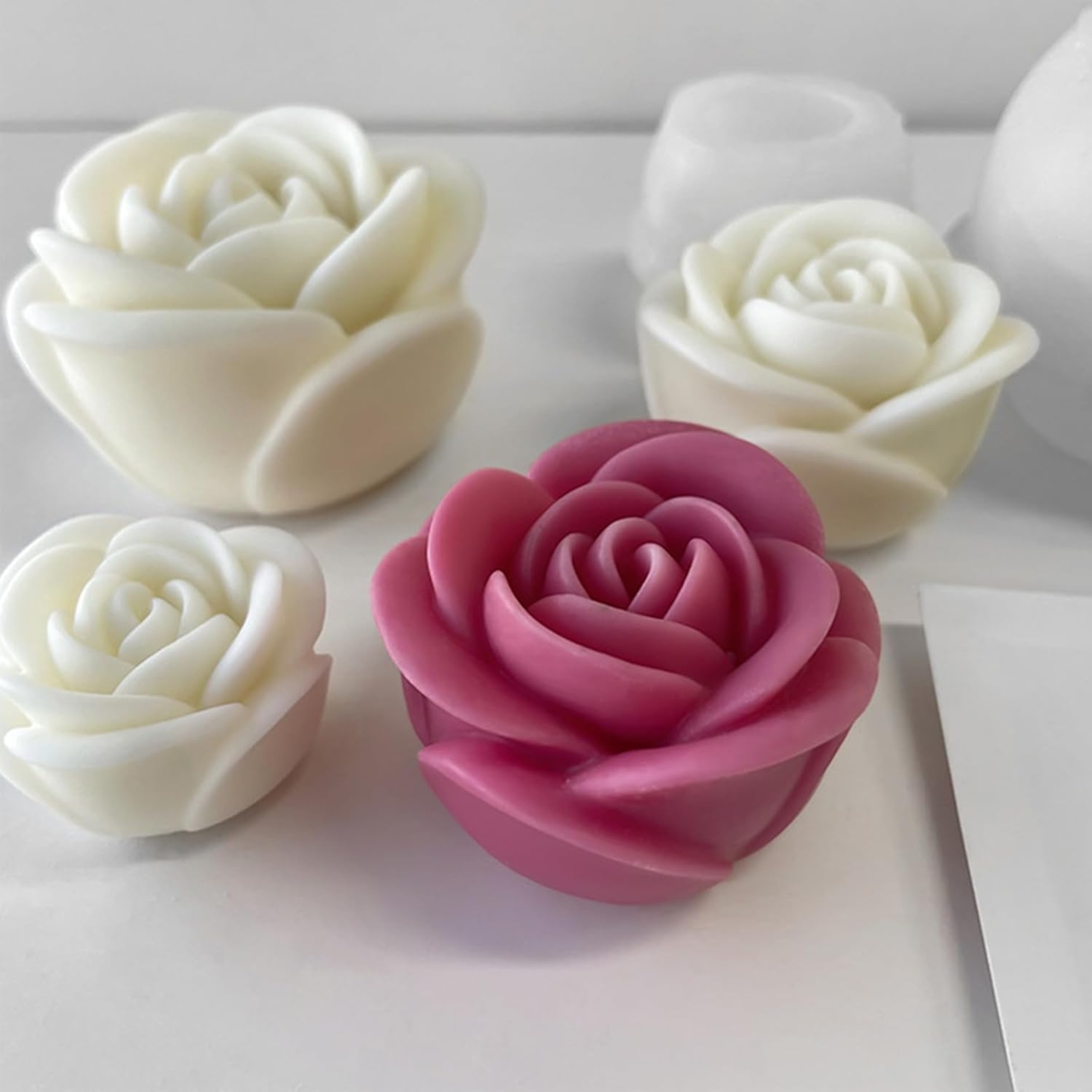Silicon Mold Candle 3D Rose (Medium)