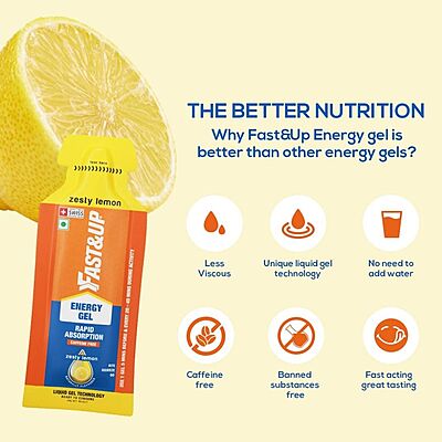 Fast&Up Zesty Lemon Gel - De-Caf