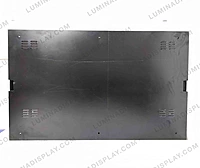 Front-opening clamshell MS GI outdoor LED cabinet 1600 x 960 mm, 140 mm deep – Lumina