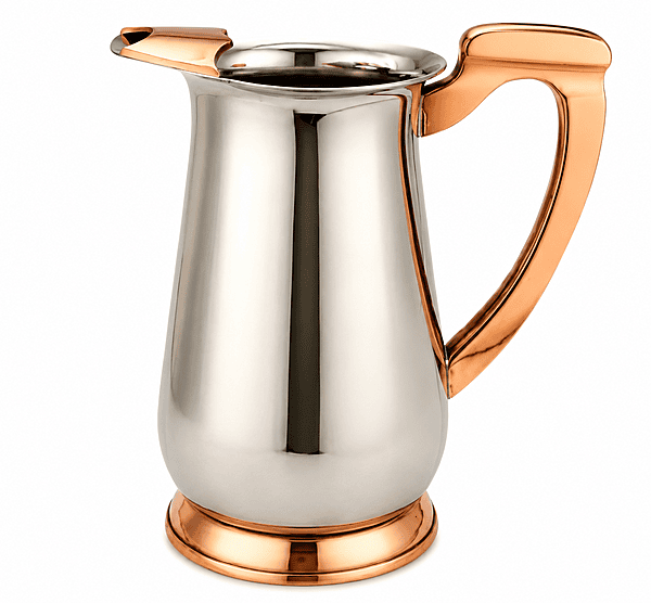 WHITE METAL JUG
