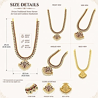 Divine Traditional Stone Haram for God and Goddess Alankaram