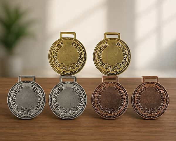 MD-9001 SILVER MEDAL IRON 2"OLYM