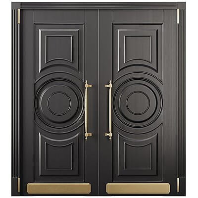 Majestic Black Double HDHMR Moulding Door