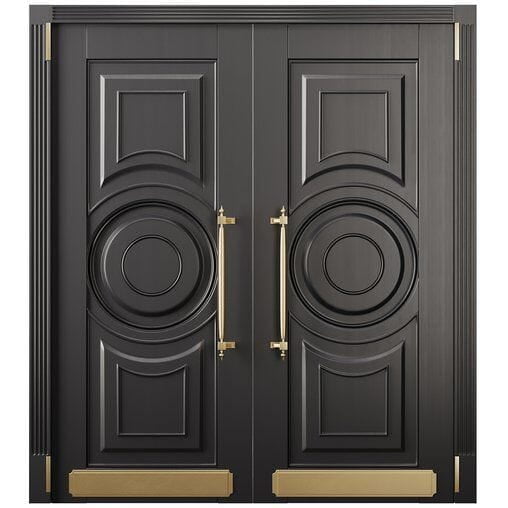 Majestic Black Double HDHMR Moulding Door