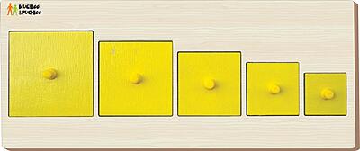 Montessori Size & Seriation - Square Puzzle Board Montessori Size & Seriation - Square Puzzle Board