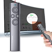 NORWII N95s Pro Highlight Presentation Remote with Digital Laser for TV LED LCD Screen, Dual Laser Presentation Clicker for Powerpoint Presentation, Wireless Presenter Clicker with Mouse & 64G UDisk