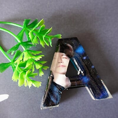 'A' BTS PHOTO LETTER KEYCHAIN(LKP0001)