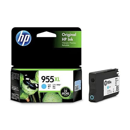 HP 955XL Cyan Ink Cartridge – Original High-Capacity Pigment Ink | 1600 Pages