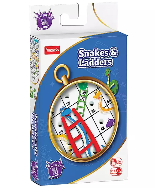 Funskool Travel Snakes and Ladders - Multicolour