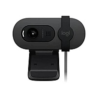 Logitech Brio 100 Full HD Webcam – 1080p Fixed Focus USB Webcam Graphite