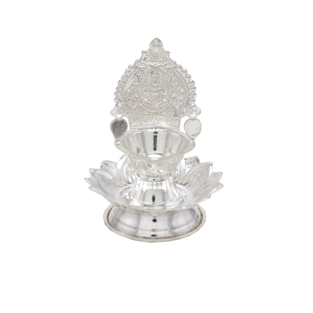 Silver Lotus Kamatchi Diya