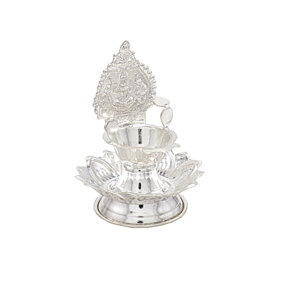 Silver Lotus Kamatchi Diya