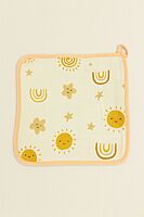 Muslin Crepe Wash cloth / Face towel - Colour Printed - Pack of 5 (Assorted)