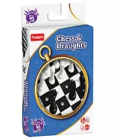 Funskool Travel Chess And Draught Board Game - Mulricolor