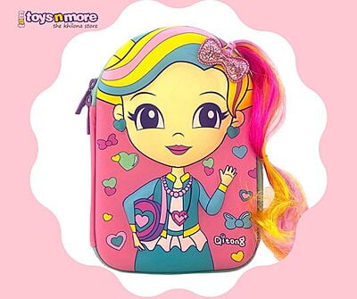 3D Braid Girl Stationary Organizer Case