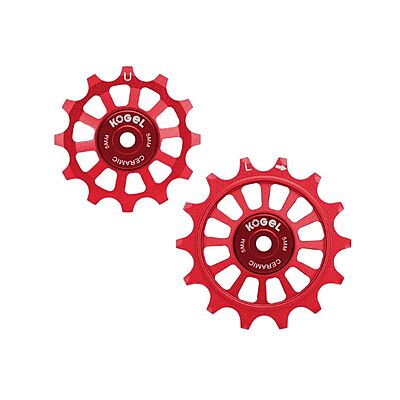 Kogel 12/14T Ceramic Oversized Pulley-Shimano R9100-Red