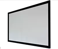 Eurros 133" Silver Pro Micro Perforated Flat Fixed Frame Screen