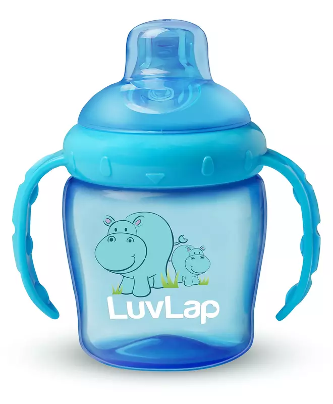 LuvLap Hippo Sipper - Blue