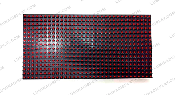 MEIYAD P10 outdoor single-colour red DIP546 LED module 320 x 160 mm, HUB12 – Lumina Display Systems