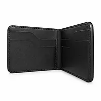 The Onyx Fold Genuine Leather Bifold Wallet – Classic Matte Black