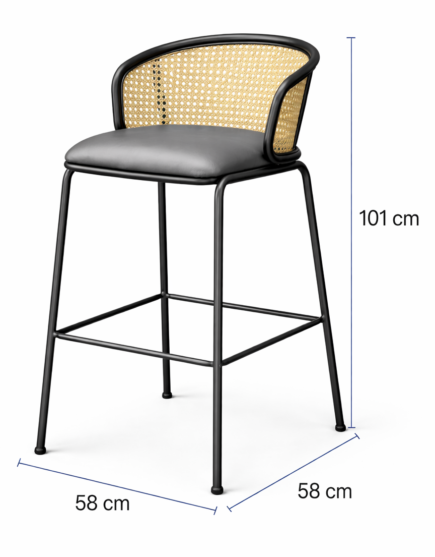 Cambridge Cane Back Bar Chair
