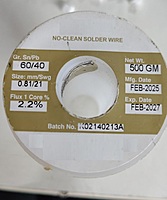 Solder Wire 60/40 Tin-Lead-22 SWG (0.71mm) Rosin Core for Electronics Repair (500g) Solder Wire 60/40 Tin-Lead-22 SWG (0.71mm) Rosin Core for Electronics Repair (500g)