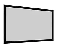 Eurros 150" Silver Pro Micro Perforated Flat Fixed Frame Screen