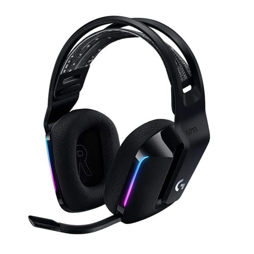 Logitech G733 Lightspeed RGB Wireless Gaming Headset (Black) – 40mm Drivers | PC Gaming