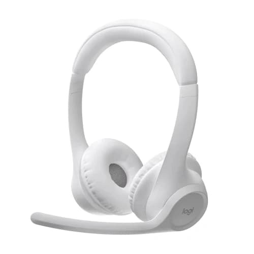 Logitech Zone 300 Off-White Wireless Headset – Bluetooth | 30mm Drivers | Noise Cancellation