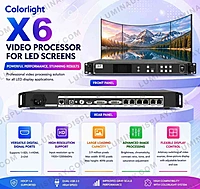 Colorlight X6 6-port LED video processor with DVI HDMI SDI inputs – Lumina Display Systems