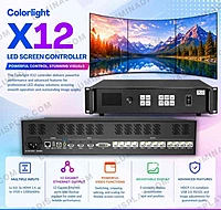 Colorlight X12 12-port LED video processor front panel, 7.8 million pixels – Lumina Display Systems