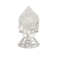 Silver Astalakshmi Diya