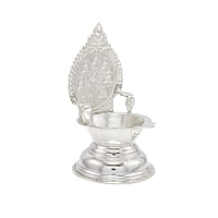 Sterling Silver Astalakshmi Diya, Deepa, Lamp/Vilakku(40gram