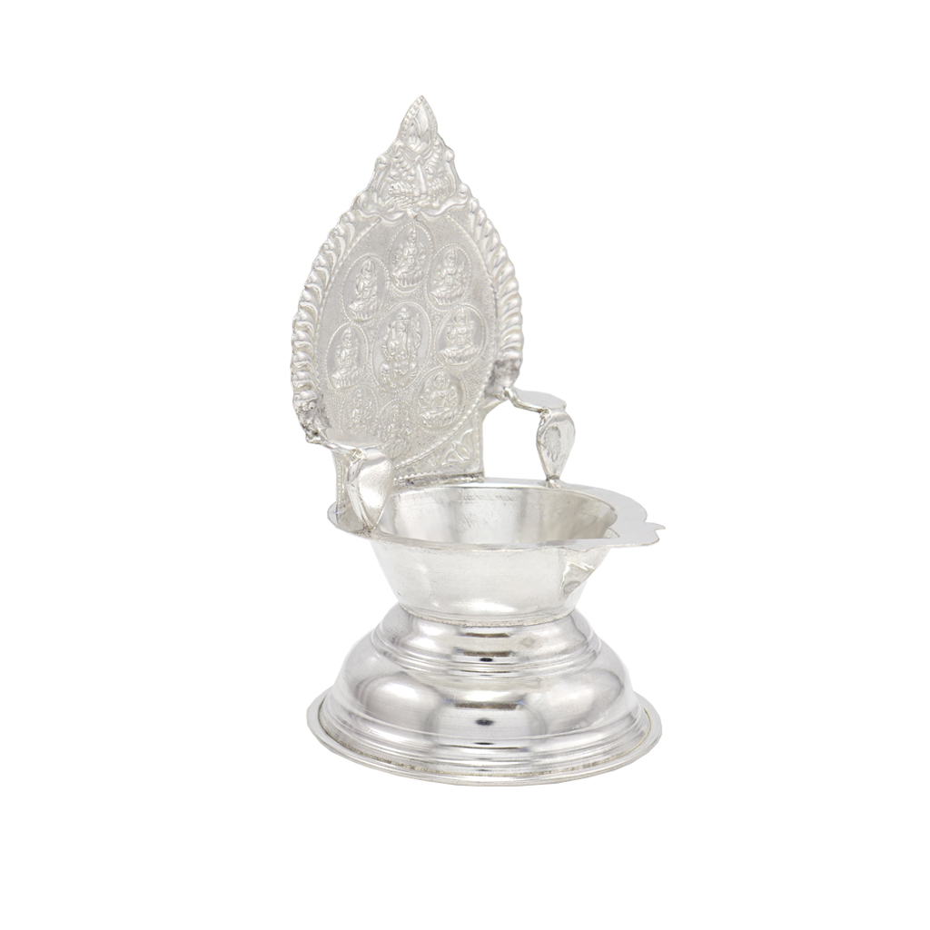 Silver Astalakshmi Diya