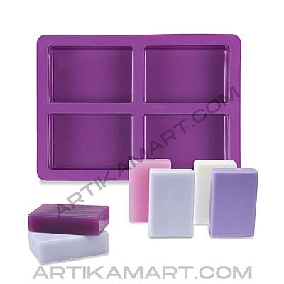 Silicon Mold Rectangle - 4 Cavity - 125g