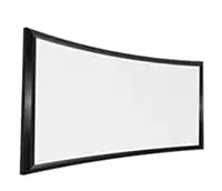 Eurros 92" Micro Acoustic Woven 4K Curved Fixed Frame Screen