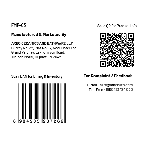 FMP-03 Concealed Brass Body For Forged Metropole WC Flush Valve 40mm (1.5" Inch)