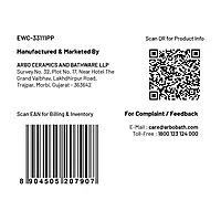 EWC-33111PP Elite EWC S Trap With Normal Close Seat Cover, Hinges, Fixing Accessories