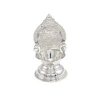 Sterling Silver Astalakshmi Diya, Deepa, Lamp/Vilakku(40gram