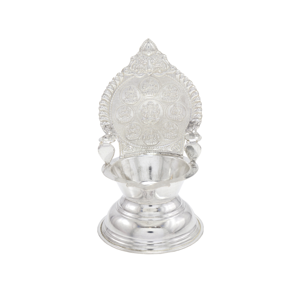 Silver Astalakshmi Diya