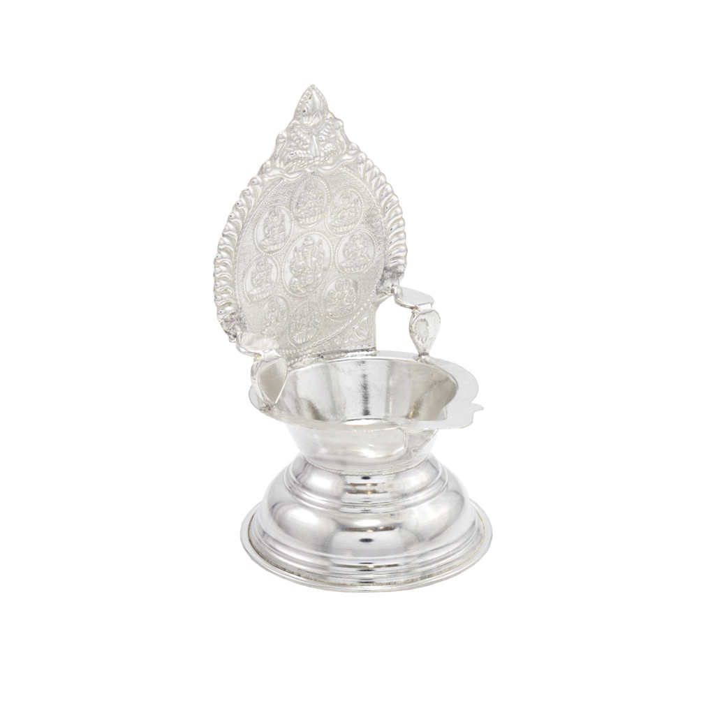 Silver Astalakshmi Diya