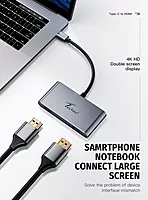Techie Type C To Dual HDMI - COVTC8